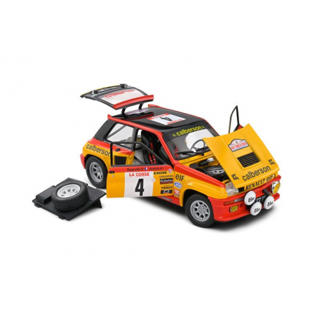 Renault 5 Turbo Tour de Corse nr4 Ragnotti / Andrie '80, turquoise- 1:18 - Solido
