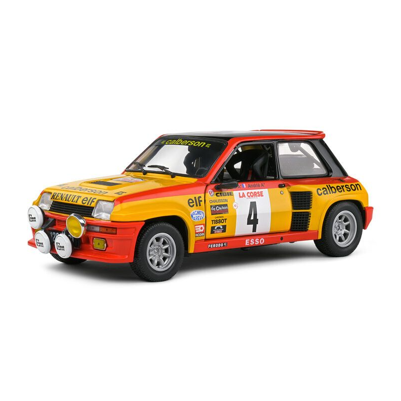 Renault 5 Turbo Tour de Corse nr4 Ragnotti / Andrie '80, turquoise- 1:18 - Solido