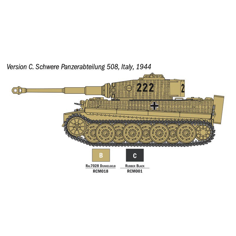 Pz. kpfw. VI Tiger I Ausf.E 1:56, Italeri