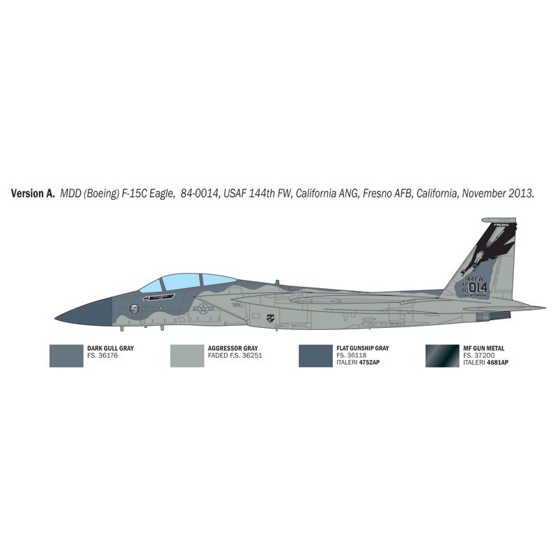 F-15C Eagle 1:48, Italeri