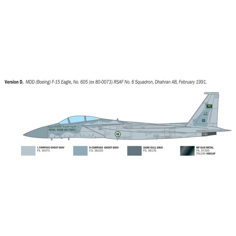 F-15C Eagle 1:48, Italeri