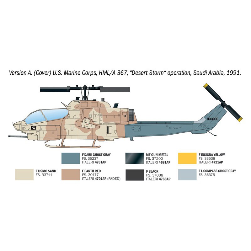 AH-1W Super Cobra 1:72, Italeri