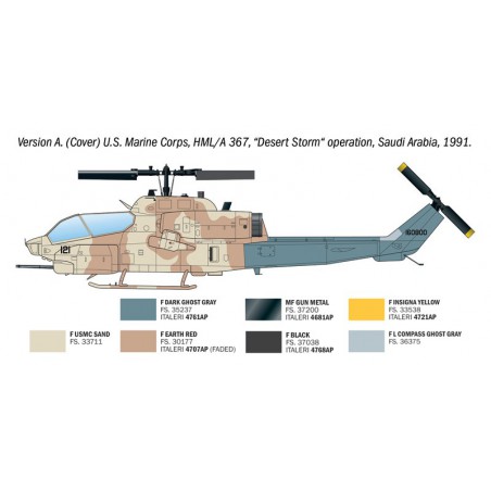 AH-1W Super Cobra 1:72, Italeri
