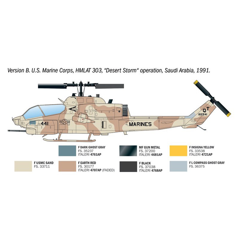 AH-1W Super Cobra 1:72, Italeri