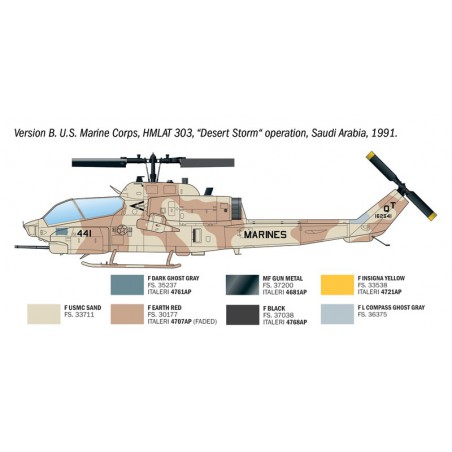 AH-1W Super Cobra 1:72, Italeri