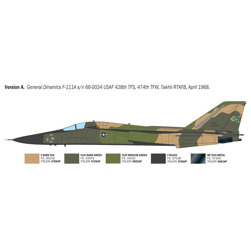 F-111A Aardvark 1:72, Italeri