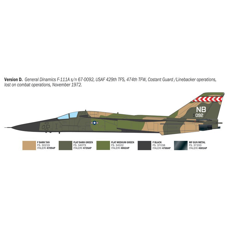 F-111A Aardvark 1:72, Italeri