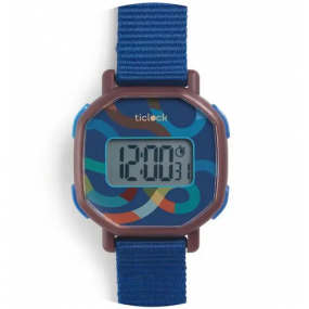Djeco - Digitaal horloge - Blue volute