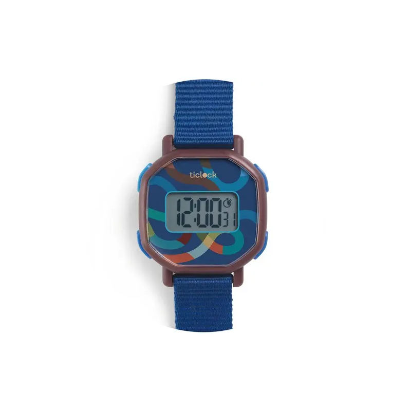 Djeco - Digitaal horloge - Blue volute