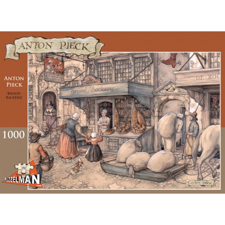 Anton Pieck - Brood Backerij 1000 stukjes Puzzelman
