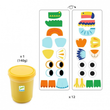 Djeco - Klei set dieren figuren