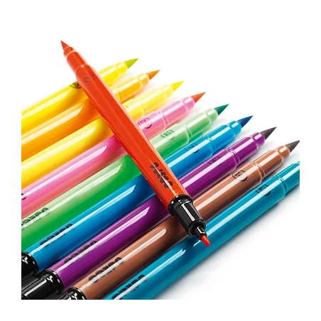 Djeco - 10 Penseelstiften pop colours