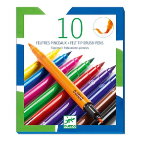 Djeco - 10 Penseelstiften classic