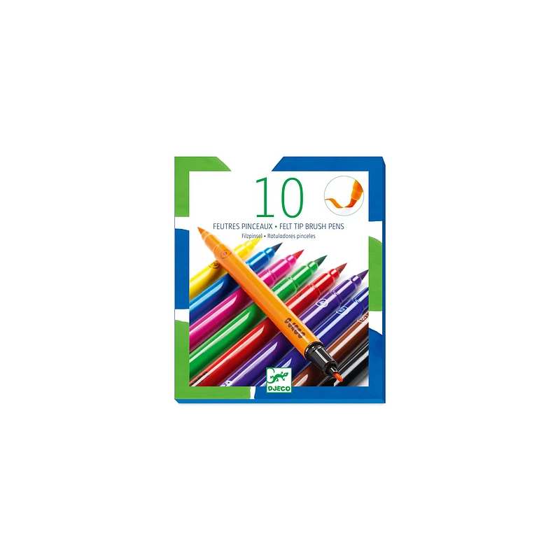 Djeco - 10 Penseelstiften classic