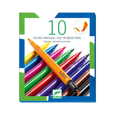 Djeco - 10 Penseelstiften classic