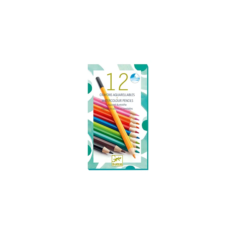 Djeco - 12 aquarelpotloden
