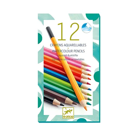 Djeco - 12 aquarelpotloden