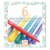 Djeco - 6 glittermarkers
