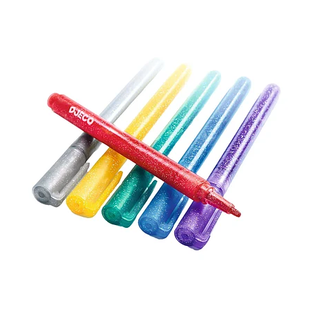 Djeco - 6 glittermarkers