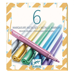 Djeco - 6 metallic markers