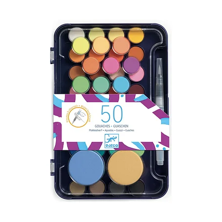 Djeco - Plakkaatverf 50 kleuren