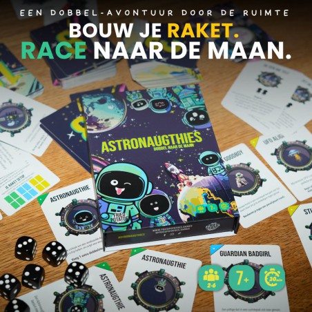 Astronaughties: Dobbel naar de Maan, dobbelspel