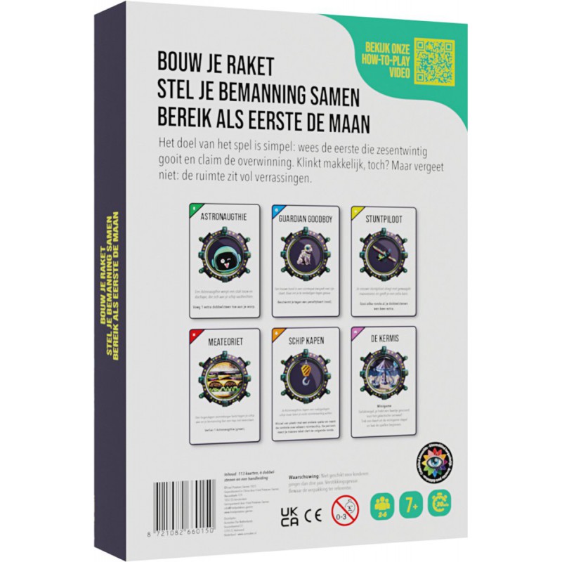 Astronaughties: Dobbel naar de Maan, dobbelspel