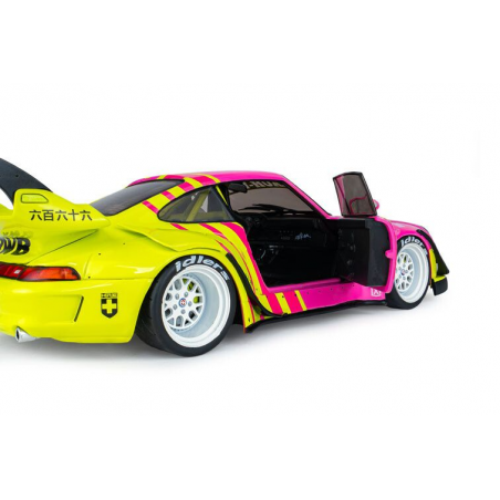 Porsche 911 RWB bodykit '24, roze/geel - 1:18 - Solido