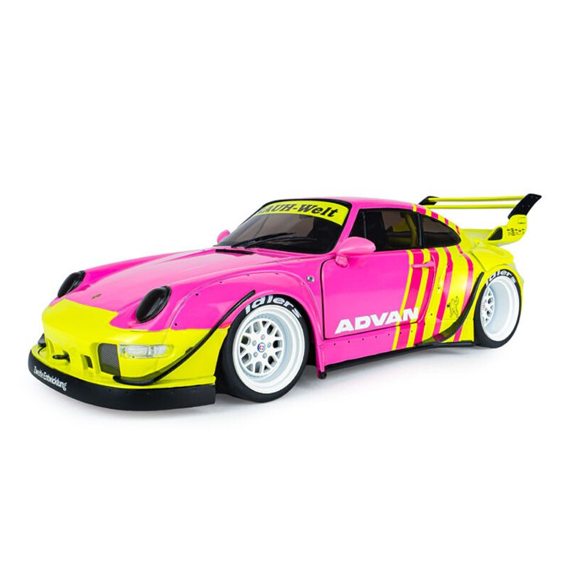 Porsche 911 RWB bodykit '24, roze/geel - 1:18 - Solido