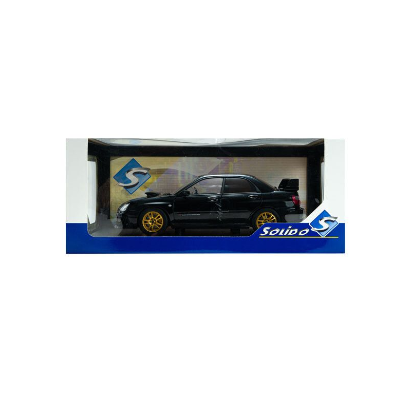 Subaru Impreza WRX STI '04, zwart (Java black pearl) - 1:18 - Solido