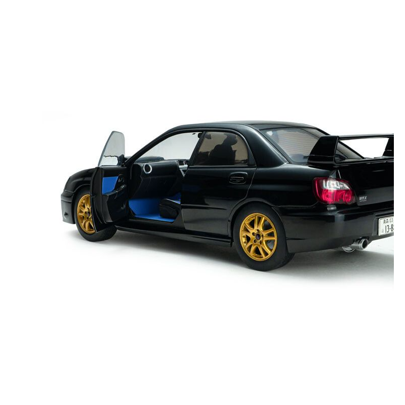 Subaru Impreza WRX STI '04, zwart (Java black pearl) - 1:18 - Solido