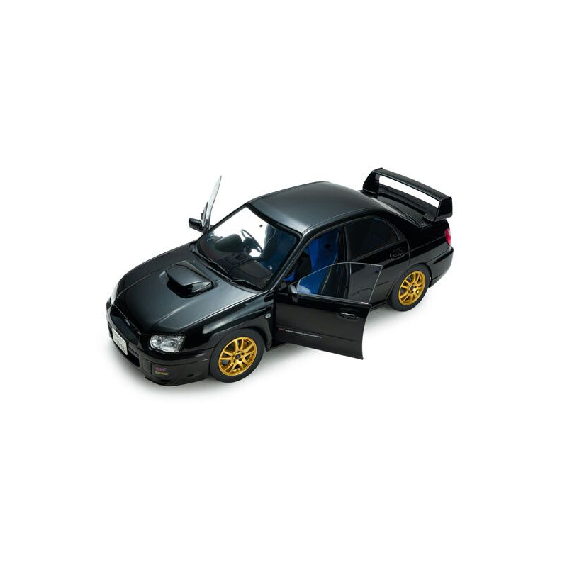 Subaru Impreza WRX STI '04, zwart (Java black pearl) - 1:18 - Solido