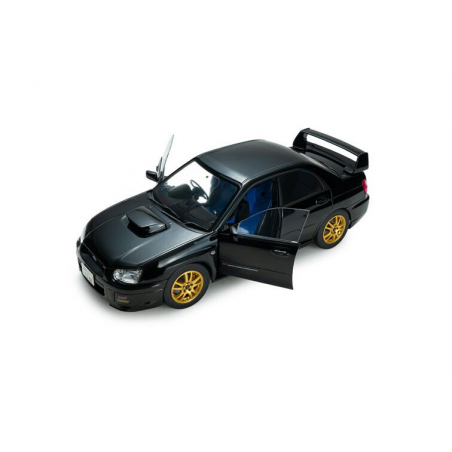 Subaru Impreza WRX STI '04, zwart (Java black pearl) - 1:18 - Solido