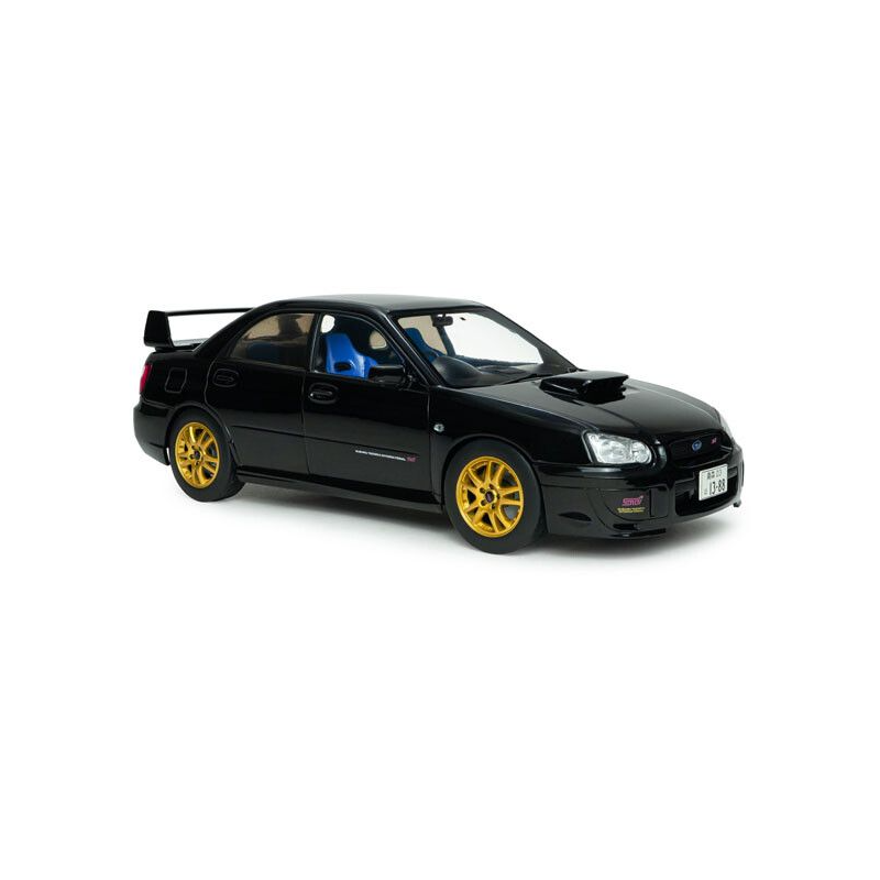 Subaru Impreza WRX STI '04, zwart (Java black pearl) - 1:18 - Solido