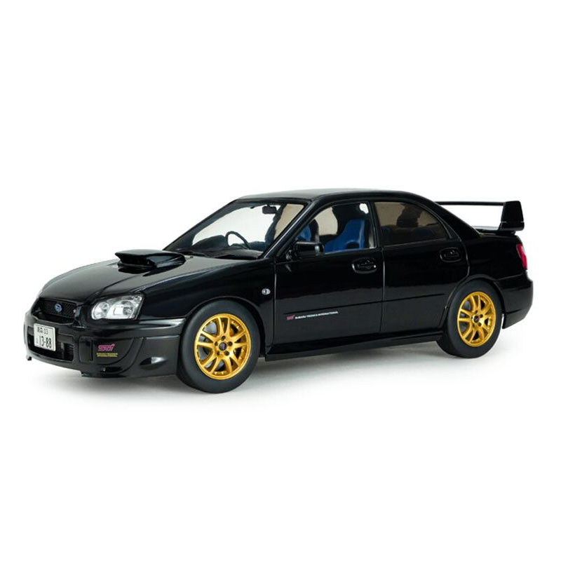 Subaru Impreza WRX STI '04, zwart (Java black pearl) - 1:18 - Solido