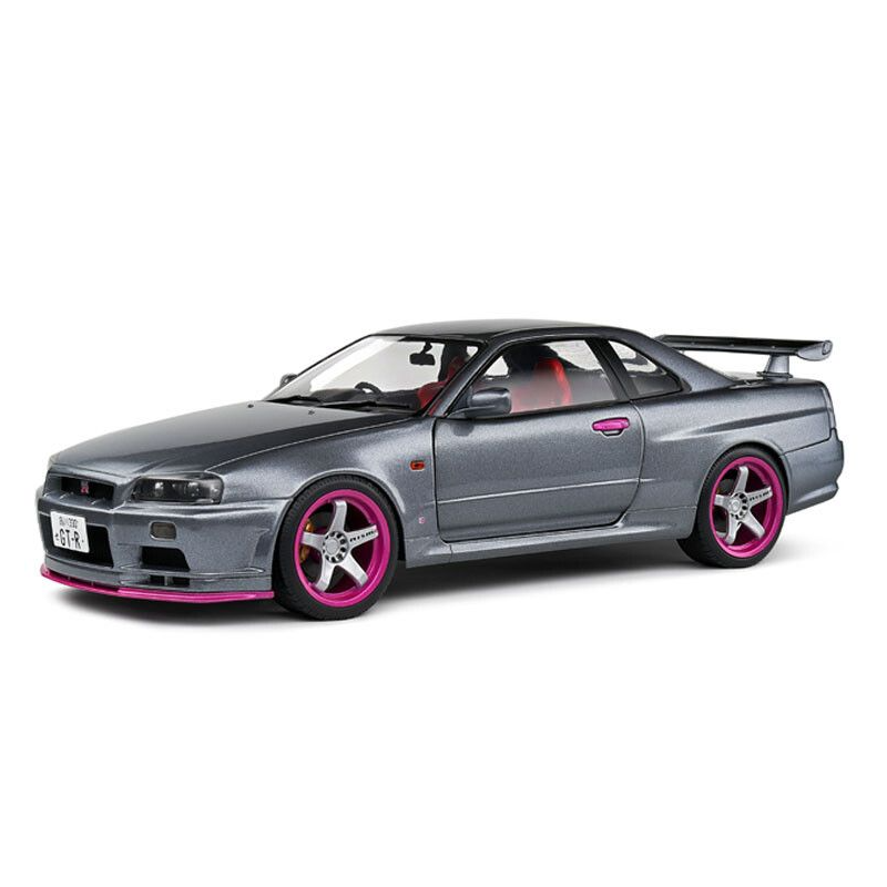 Nissan Skyline GT-R (R34) '99, grijs - Solido