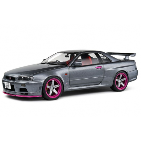 Nissan Skyline GT-R (R34) '99, grijs - Solido