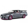 Nissan Skyline GT-R (R34) '99, grijs - Solido