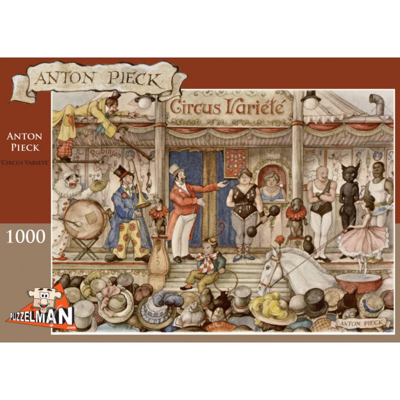 Anton Pieck - Circus Variete  1000 stukjes Puzzelman