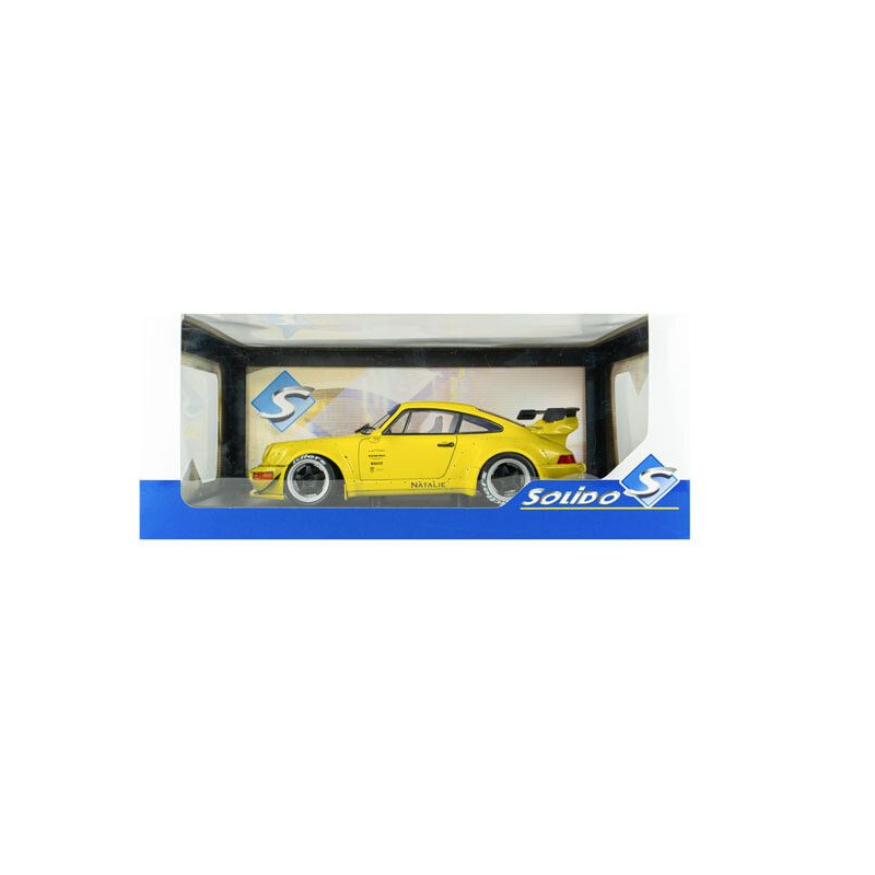 Porsche 911 (993) RWB bodykit '23, geel (Natali yellow) - Solido