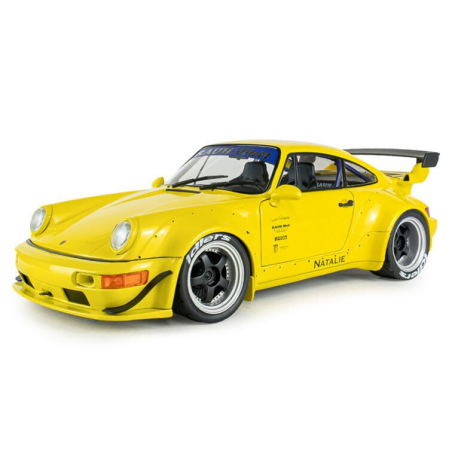 Porsche 911 (993) RWB bodykit '23, geel (Natali yellow) - Solido