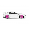 Toyota GR Supra Liberty Walk body kit '25, wit/roze - Solido