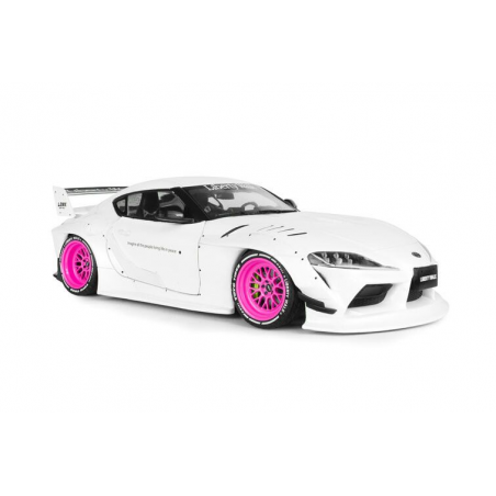 Toyota GR Supra Liberty Walk body kit '25, wit/roze - Solido