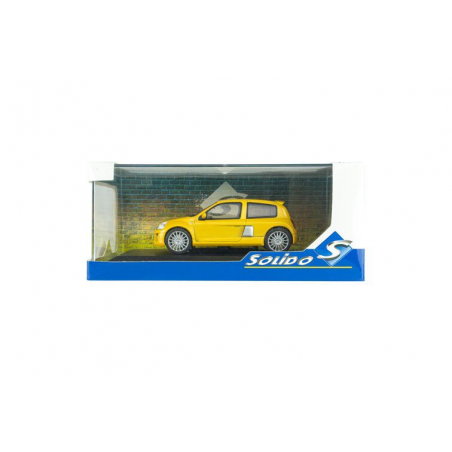 Renault Clio V6 Ph.2 '03, geel (Jaune Sirius) - 1:43 - Solido