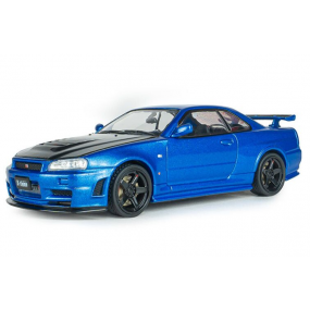 Nissan Skyline GT-R R34 Z Tune '98, blauw (Bayside blue) - 1:43 - Solido