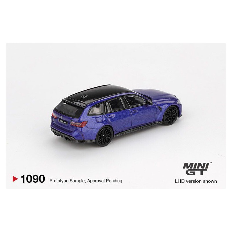 BMW M3 Touring Competition '23, blauw metallic blister 1:64, Mini GT (1090)