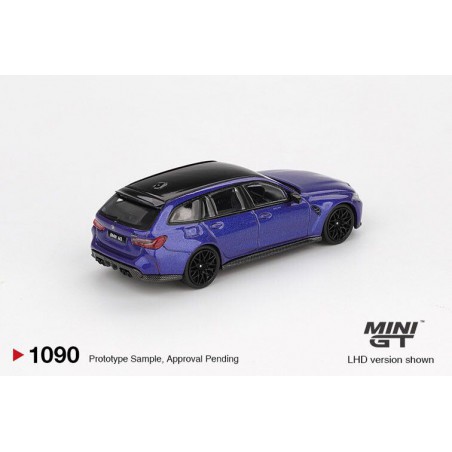 BMW M3 Touring Competition '23, blauw metallic blister 1:64, Mini GT (1090)