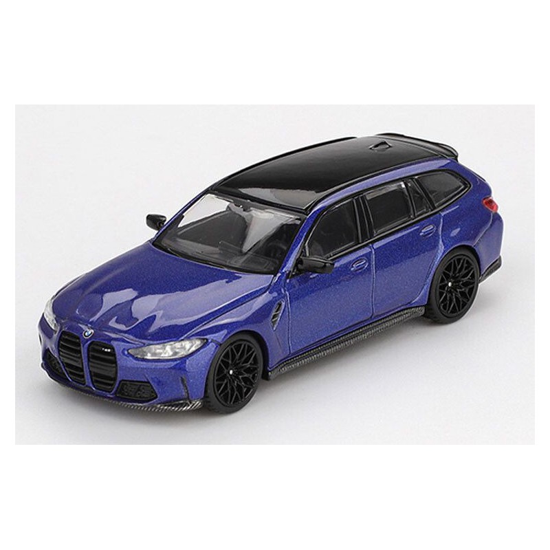 BMW M3 Touring Competition '23, blauw metallic blister 1:64, Mini GT (1090)