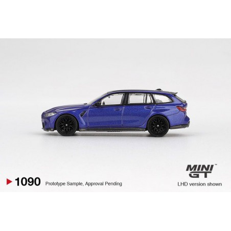 BMW M3 Touring Competition '23, blauw metallic blister 1:64, Mini GT (1090)