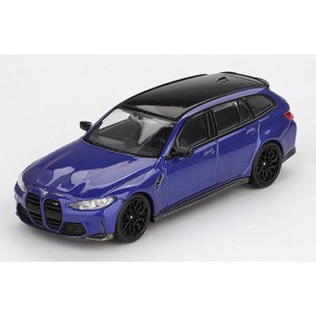 BMW M3 Touring Competition '23, blauw metallic 1:64, Mini GT (1090)